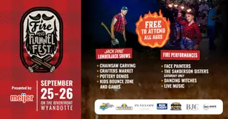 Fire & Flannel Festival logo