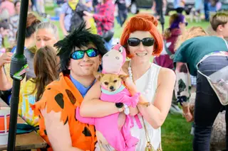 Rescue Village's Woofstock logo