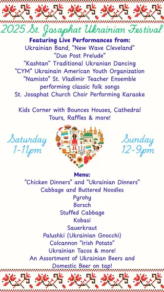 St. Josaphat Ukrainian Festival logo
